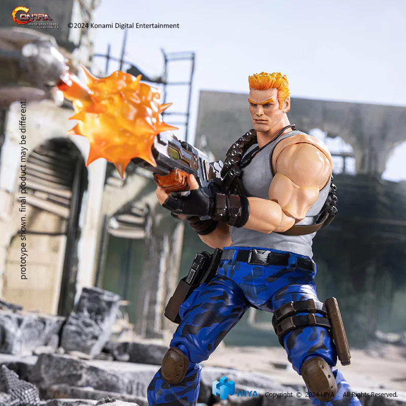 HIYA Exquisite Basic Series 1/12 Scale 6 Inch Contra Operation Galuga Bill Rizer Action Figure - Image 4