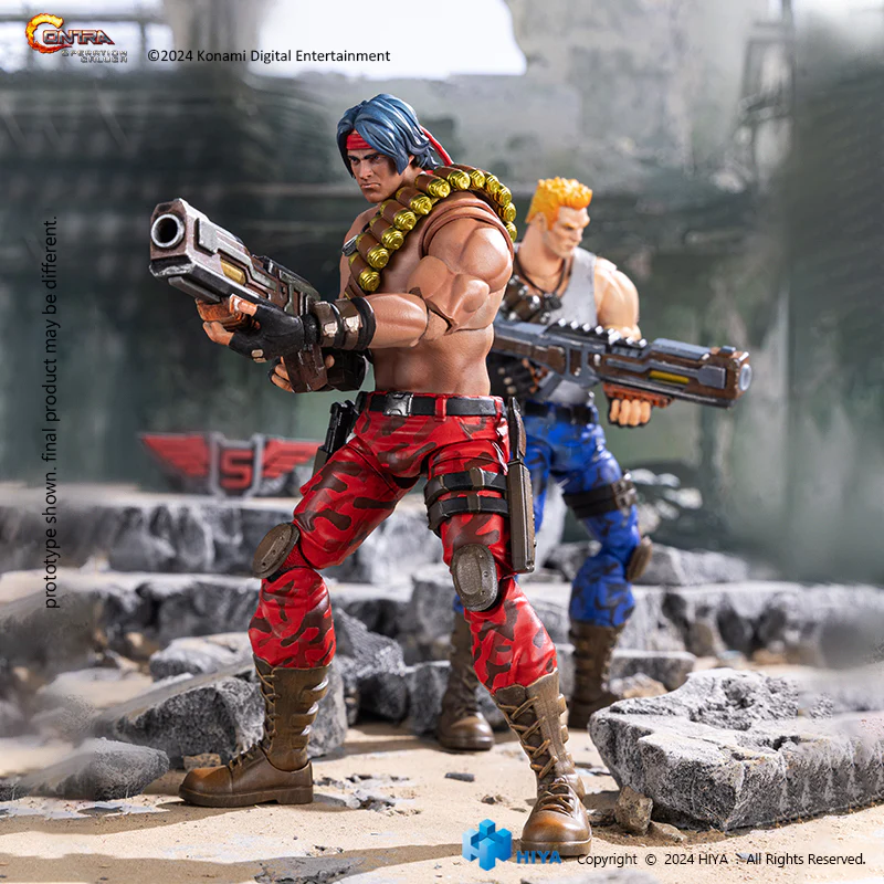 HIYA Exquisite Basic Series 1/12 Scale 6 Inch Contra Operation Galuga Bill Rizer Action Figure - Image 5