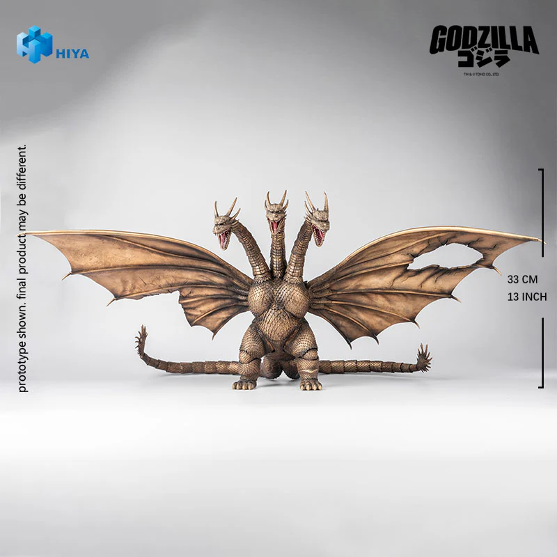 HIYA Exquisite Basic Series  None Scale 13 Inch Godzilla vs. King Ghidorah King Ghidorah Battle Damaged Version (1991) Action Figure - Image 8