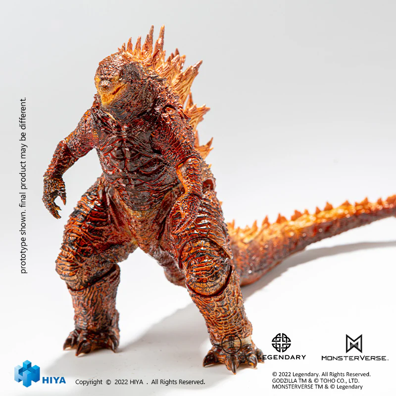 HIYA Exquisite Basic Series None Scale 7 Inch Godzilla King of the Monsters Burning Godzilla Action Figure - Image 7