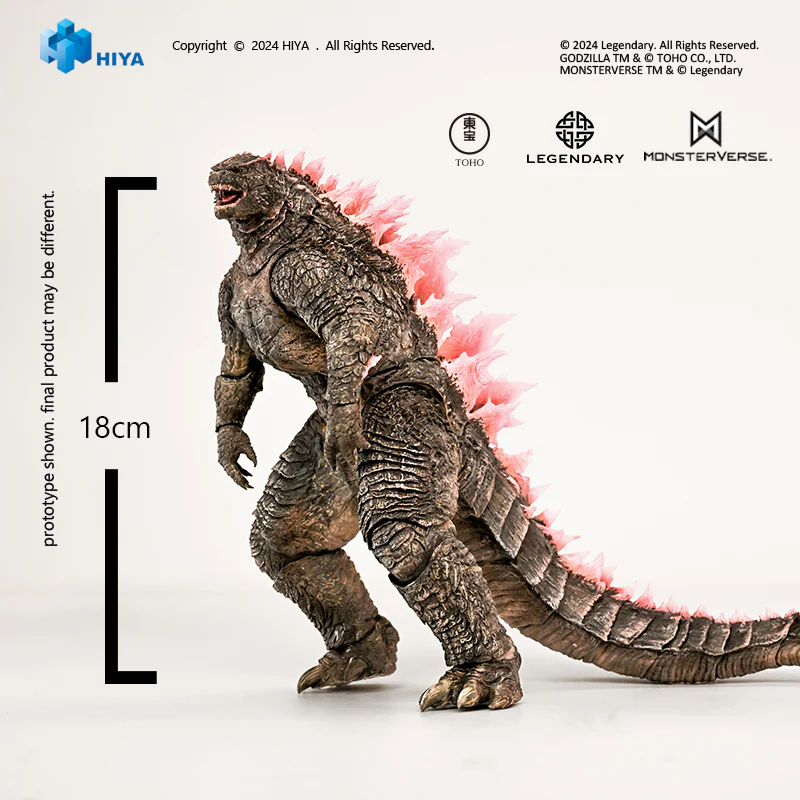 HIYA Exquisite Basic Series  None Scale 7 Inch Godzilla x Kong The New Empire Godzilla Evolved Ver. Action Figure - Image 8