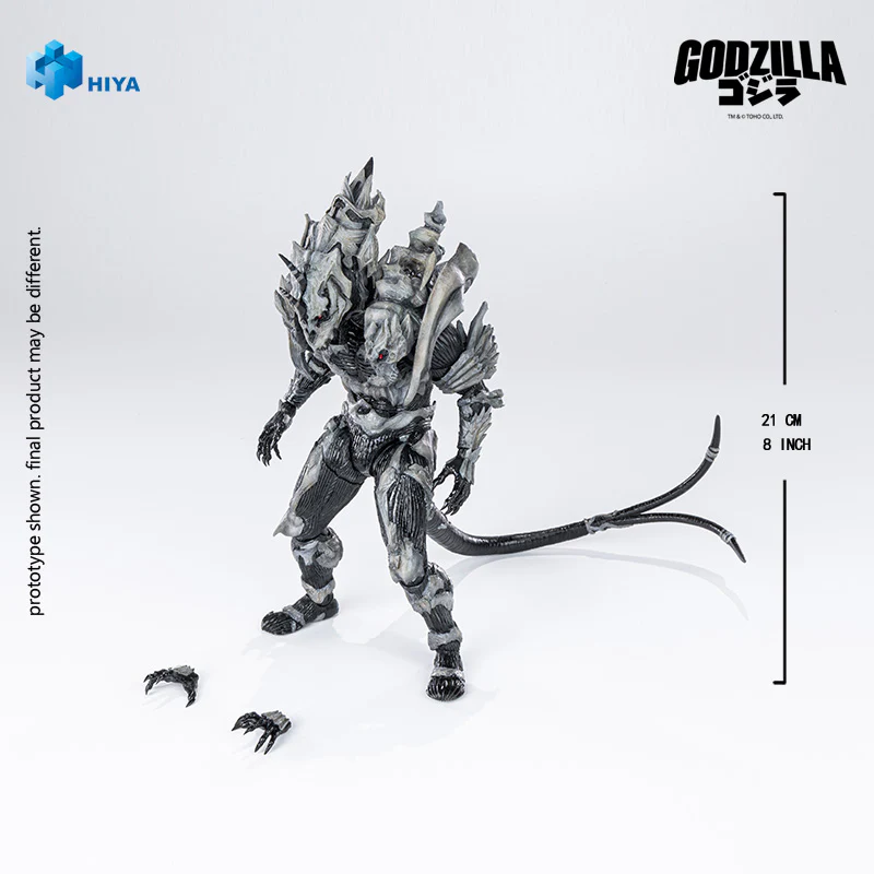 HIYA Exquisite Basic Series  None Scale 8 Inch Godzilla Final Wars 2004  Monster X Action Figure - Image 7