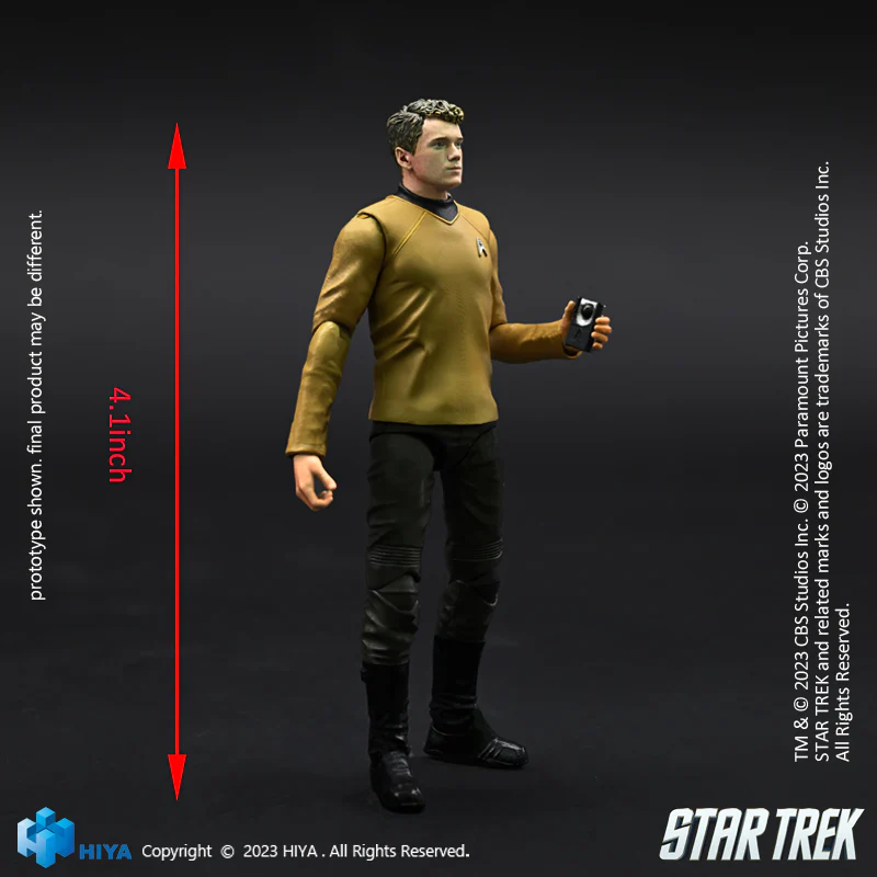 HIYA Exquisite Mini Series 1/18 Scale 4 Inch STAR TREK 2009 Chekov Action Figure - Image 8