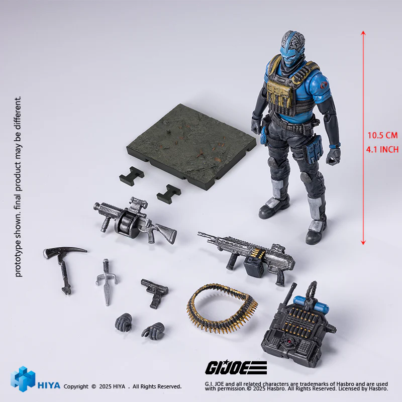 HIYA Exquisite Mini Series 1/18 Scale 4.1 Inch G.I.Joe Range Viper Action Figure - Image 5