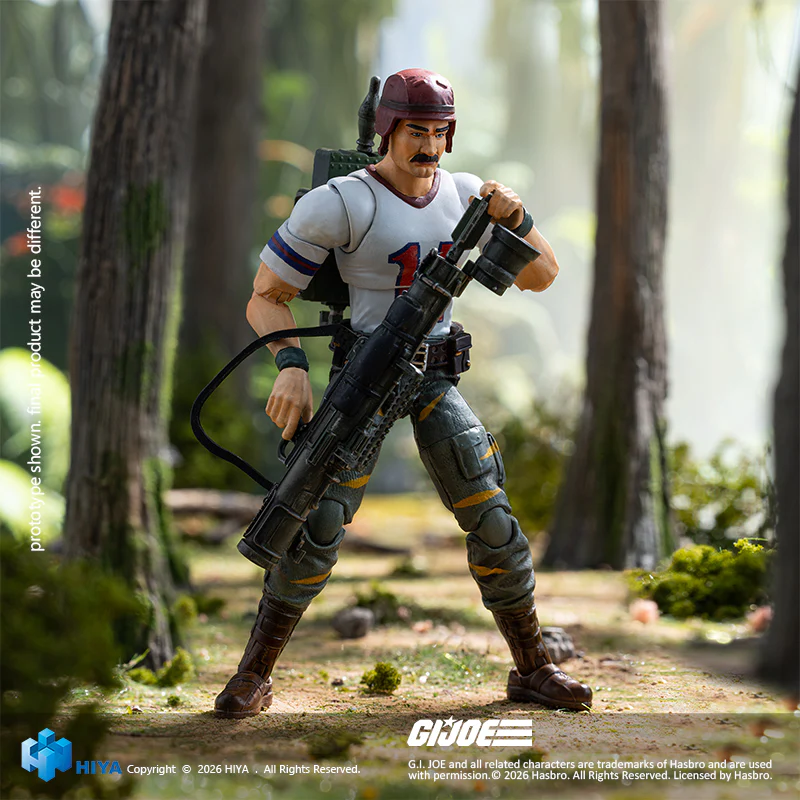 HIYA Exquisite Mini Series 1/18 Scale 4.3 Inch G.I.Joe BAZOOKA Tiger Force Version Action Figure - Image 3