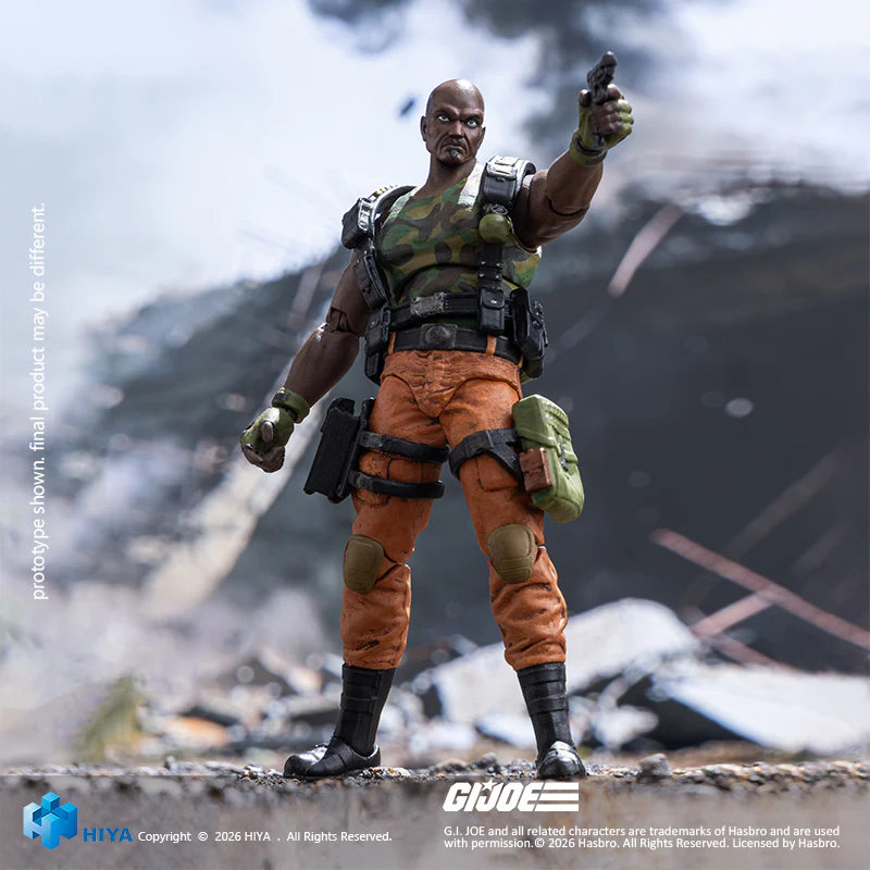 HIYA Exquisite Mini Series 1/18 Scale 4.3 Inch G.I.Joe RoadBlock Action Figure - Image 5