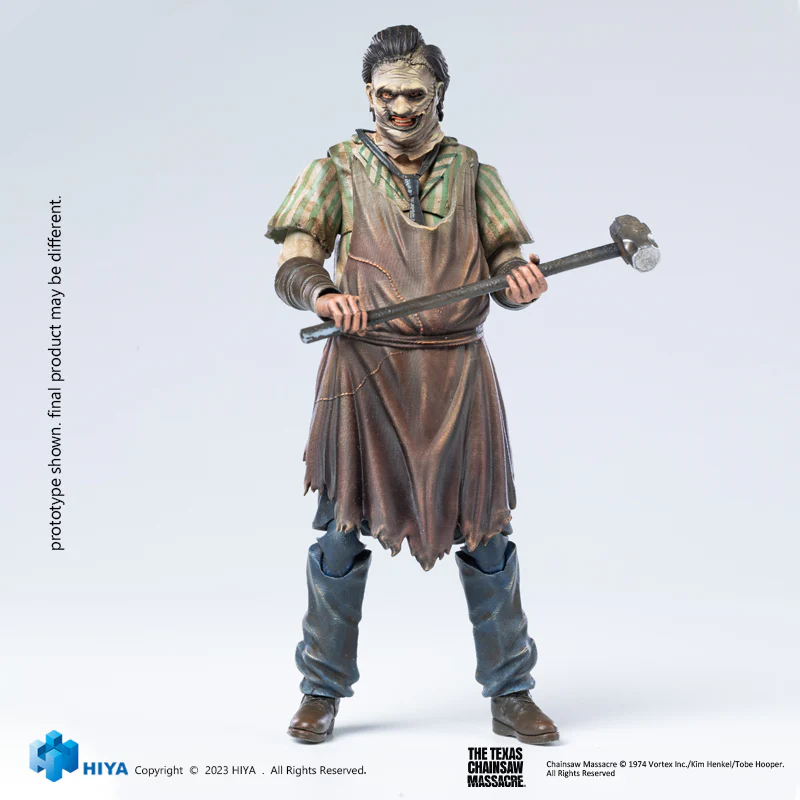 HIYA Exquisite Mini Series 1/18 Scale 4 Inch Texas Chainsaw Massacre Leatherface Thomas Hewitt Action Figure - Image 8