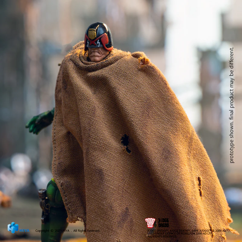 HIYA Exquisite Mini Series 1/18 Scale 4 Inch Cursed Earth Judge Dredd  Action Figure - Image 3