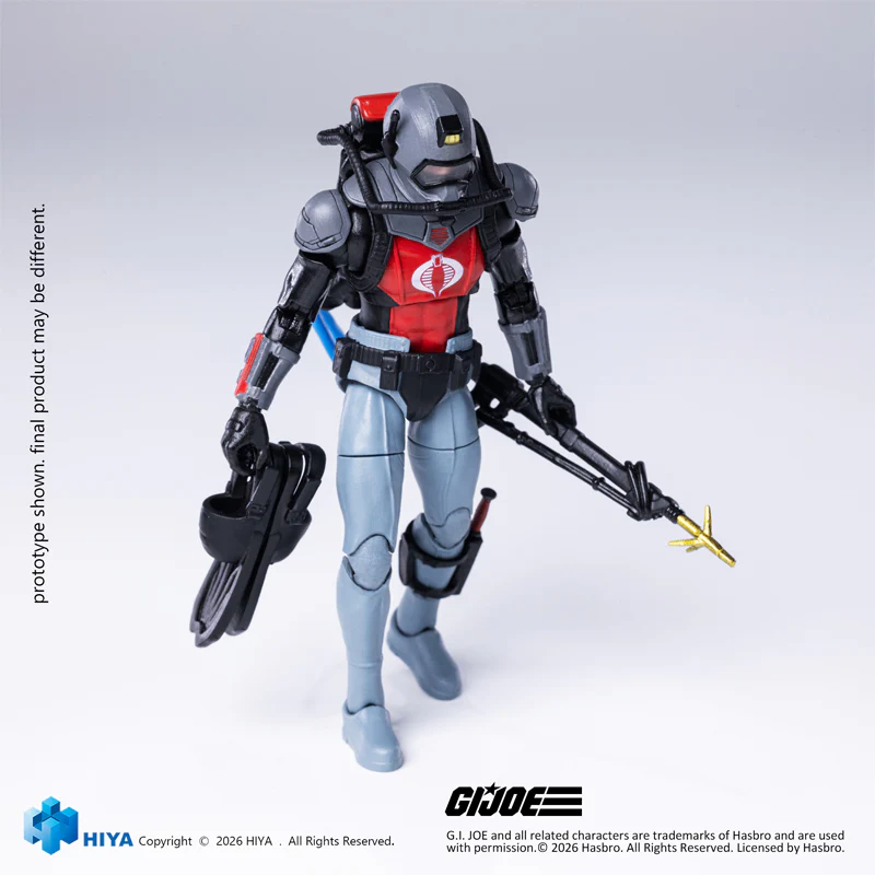 HIYA Exquisite Mini Series 1/18 Scale 4 Inch G.I.Joe Cobra Eel Action Figure - Image 7