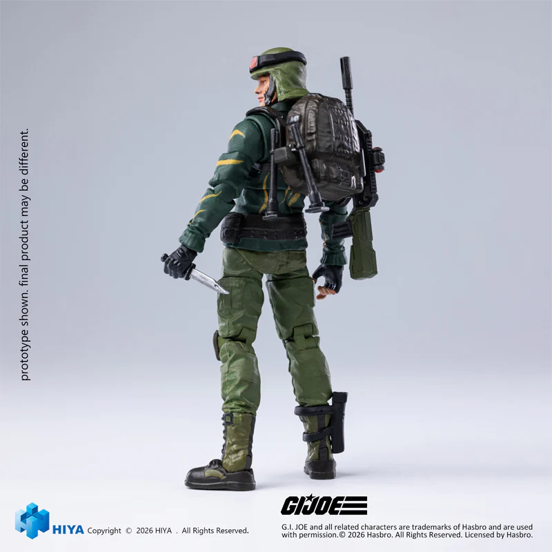 HIYA Exquisite Mini Series 1/18 Scale 4 Inch G.I.Joe Dusty Tiger Force Version Action Figure - Image 8
