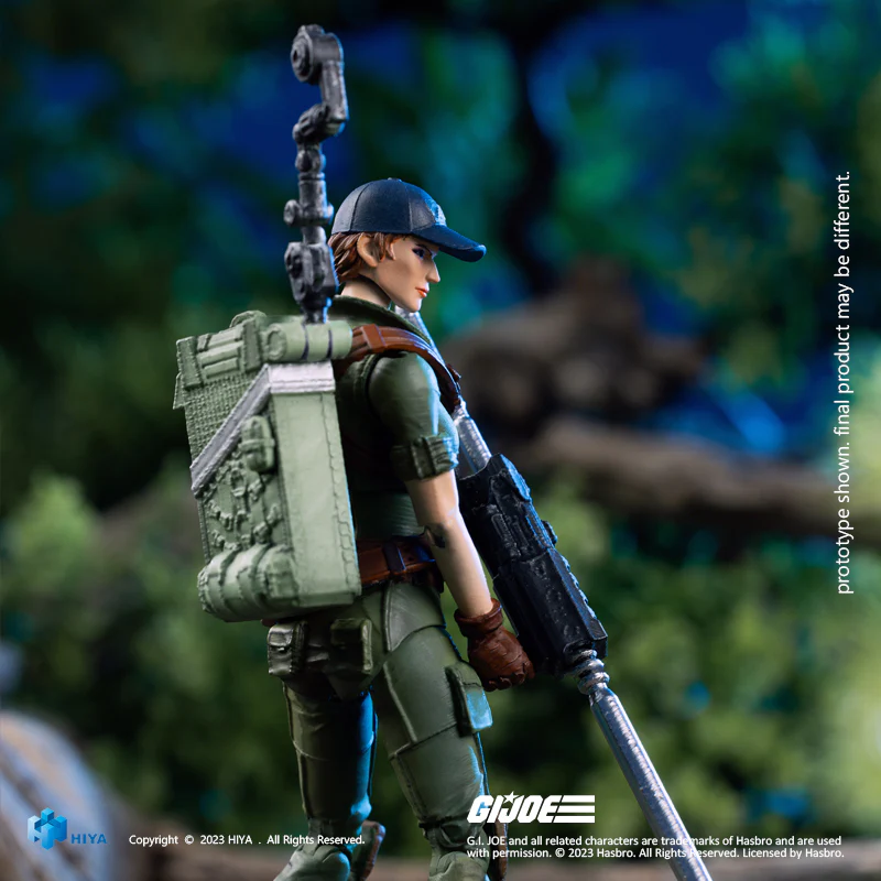 HIYA Exquisite Mini Series 1/18 Scale 4 Inch G.I.Joe Lady Jaye Action Figure - Image 3