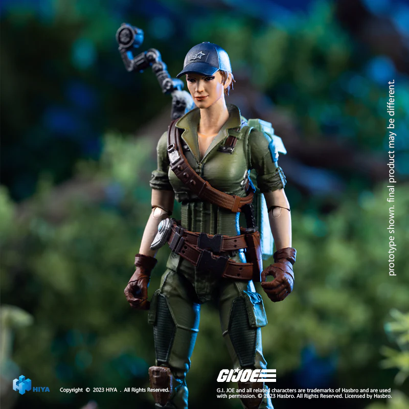 HIYA Exquisite Mini Series 1/18 Scale 4 Inch G.I.Joe Lady Jaye Action Figure - Image 5