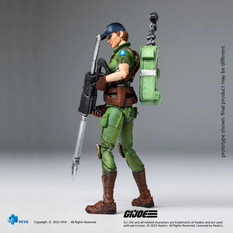 HIYA Exquisite Mini Series 1/18 Scale 4 Inch G.I.Joe Lady Jaye Action Figure - Image 7