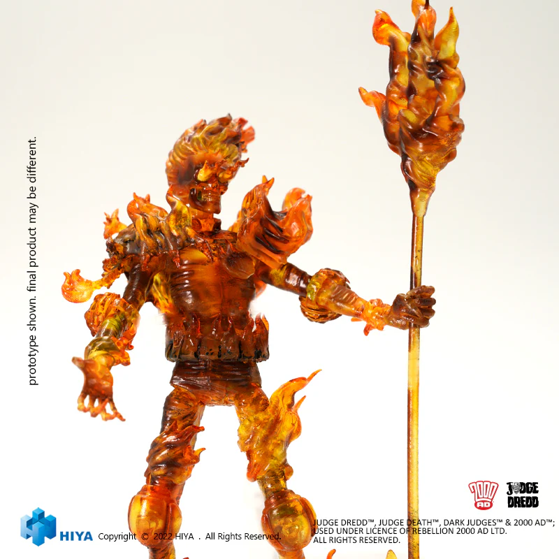 HIYA Exquisite Mini Series 1/18 Scale 4 Inch JUDGE DREDD Judge Fire Action Figure - Image 4