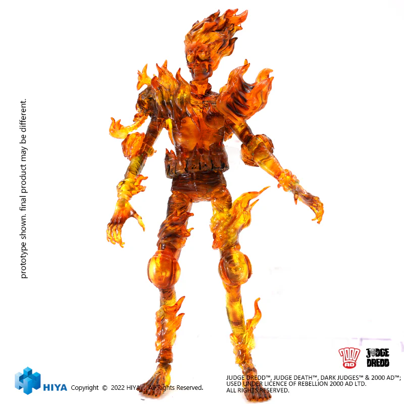 HIYA Exquisite Mini Series 1/18 Scale 4 Inch JUDGE DREDD Judge Fire Action Figure - Image 7