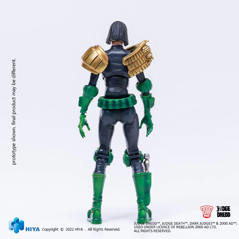 HIYA Exquisite Mini Series 1/18 Scale 4 Inch JUDGE DREDD Judge Hershey Action Figure - Image 8