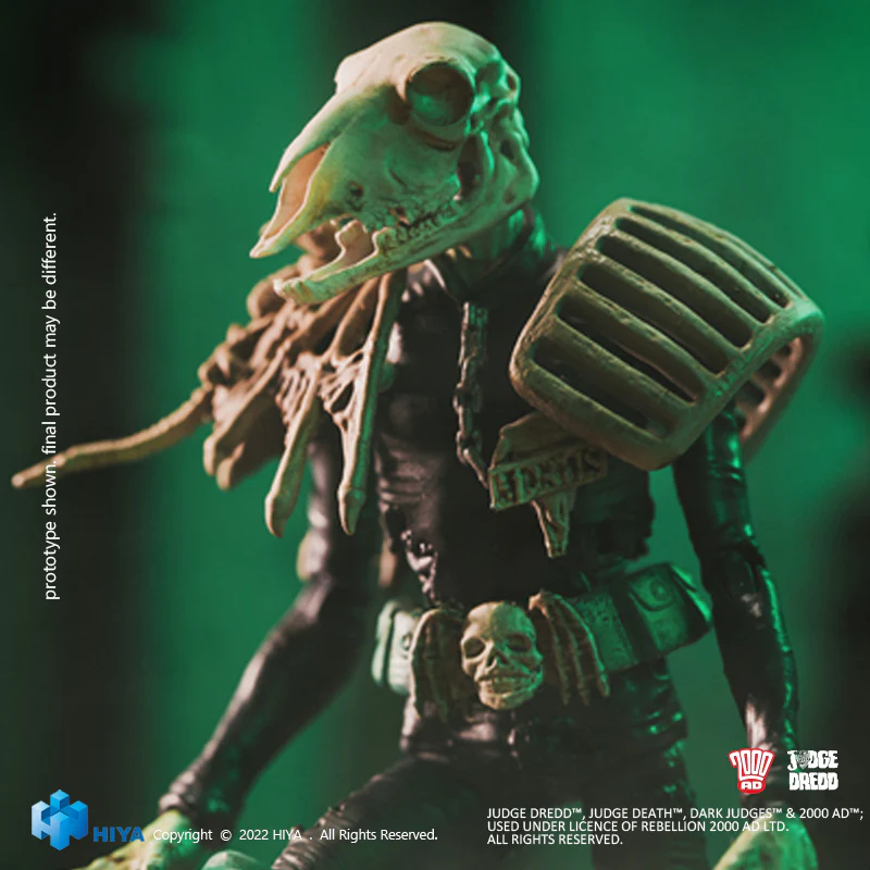 HIYA Exquisite Mini Series 1/18 Scale 4 Inch JUDGE DREDD Judge Mortis Action Figure - Image 4