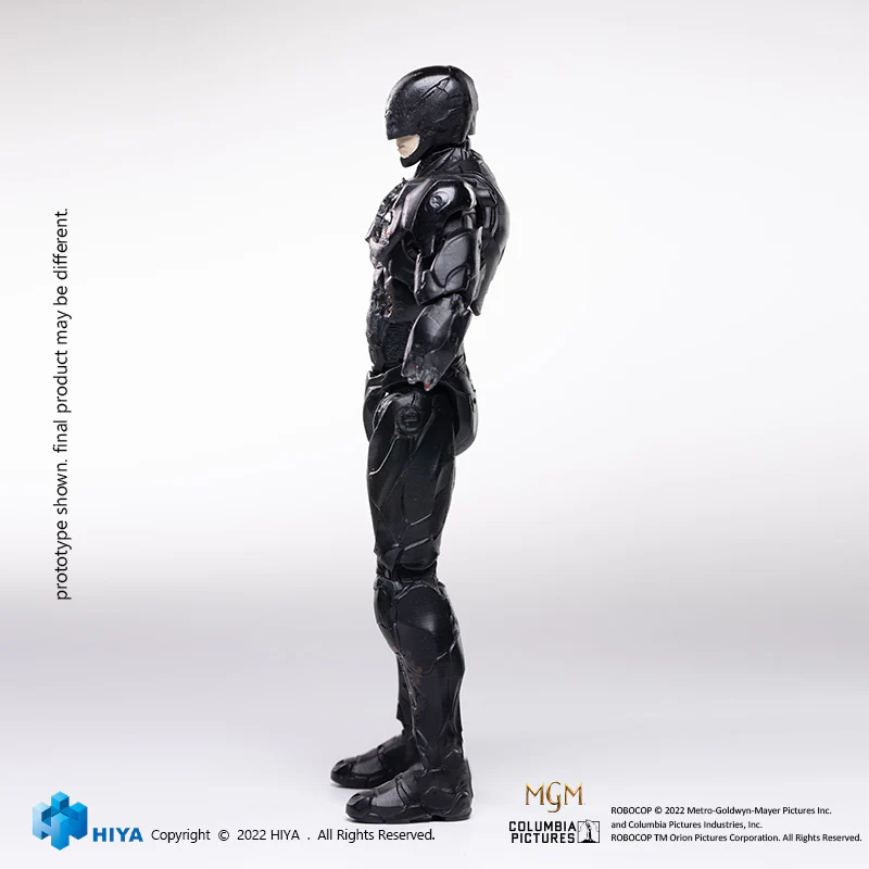 HIYA Exquisite Mini Series 1/18 Scale 4 Inch ROBOCOP 2014 - Battle Damage ROBOCOP Action Figure - Image 8