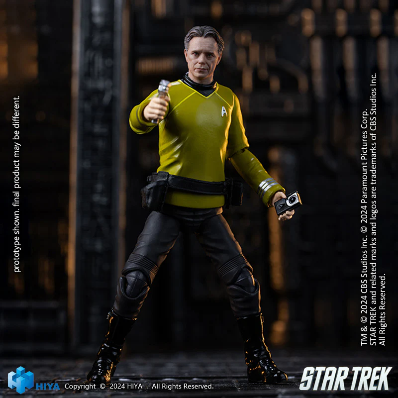 HIYA Exquisite Mini Series 1/18 Scale 4 Inch STAR TREK 2009 Pike Action Figure - Image 4