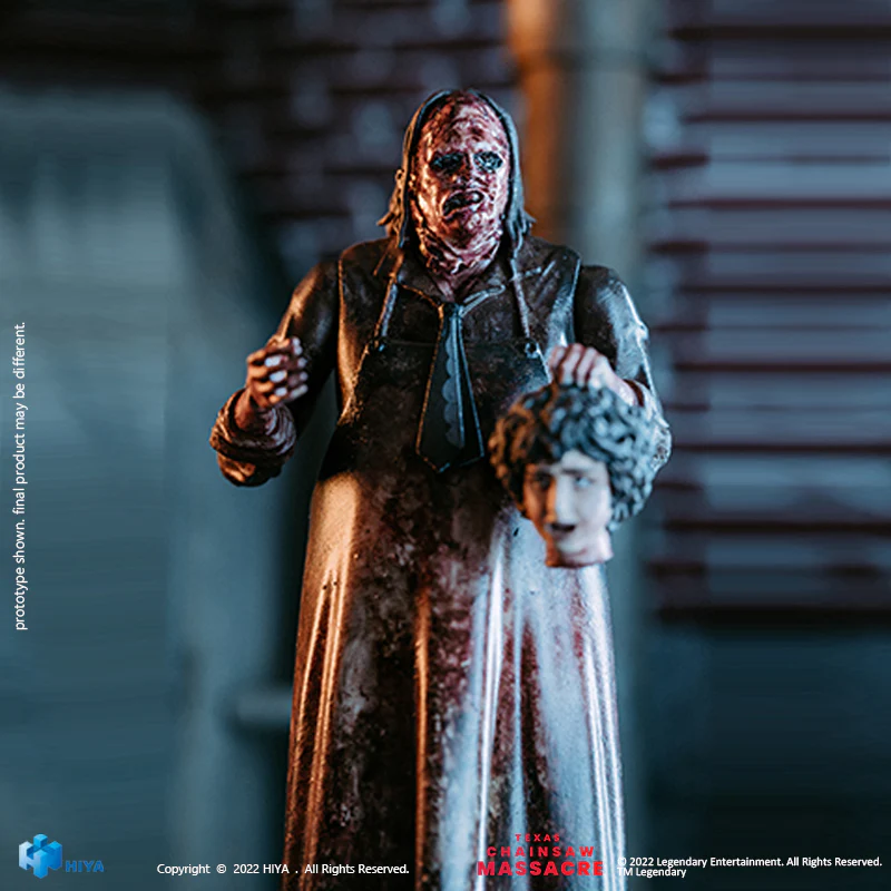 HIYA Exquisite Mini Series 1/18 scale 4 Inch TEXAS CHAINSAW MASSACRE (2022) Leatherface Slaughter Version Action Figure - Image 12