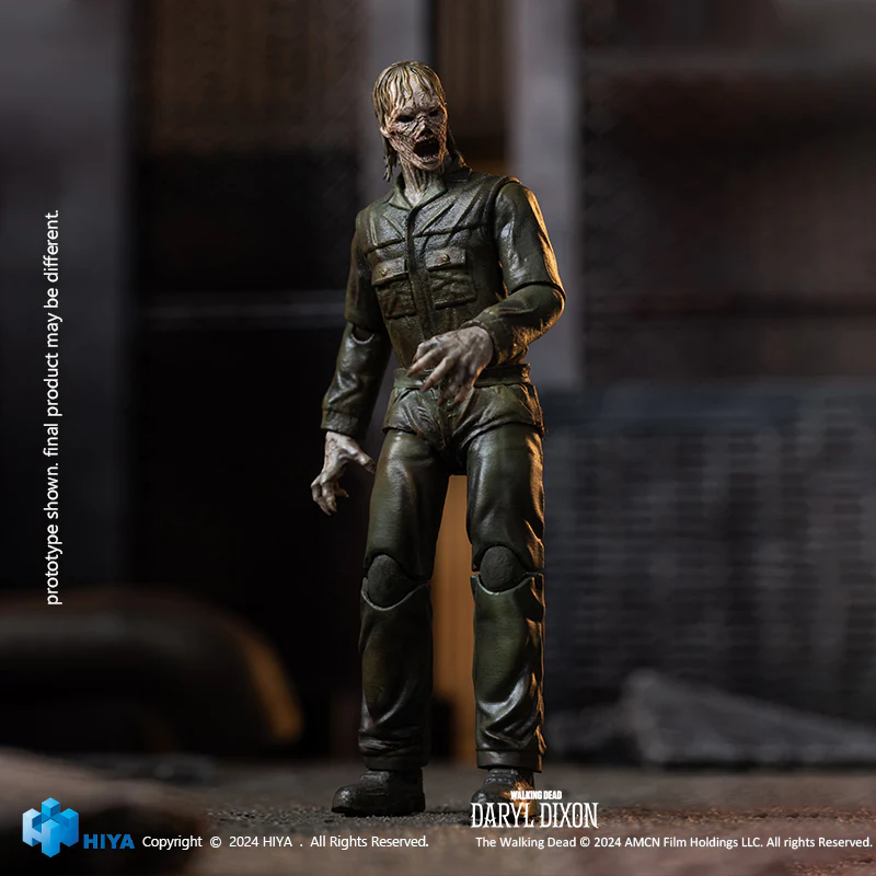 HIYA Exquisite Mini Series 1/18 Scale 4 Inch The Walking Dead  Daryl Dixon Dark Eyes Walker Action Figure - Image 5