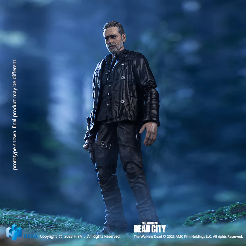HIYA Exquisite Mini Series 1/18 Scale 4 Inch The Walking Dead Dead City Negan Action Figure - Image 4