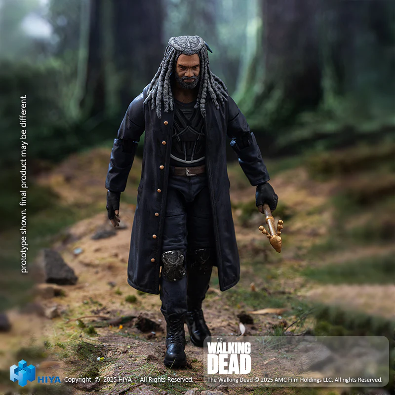 HIYA Exquisite Mini Series 1/18 Scale 4 Inch The Walking Dead Ezekiel Action Figure - Image 5