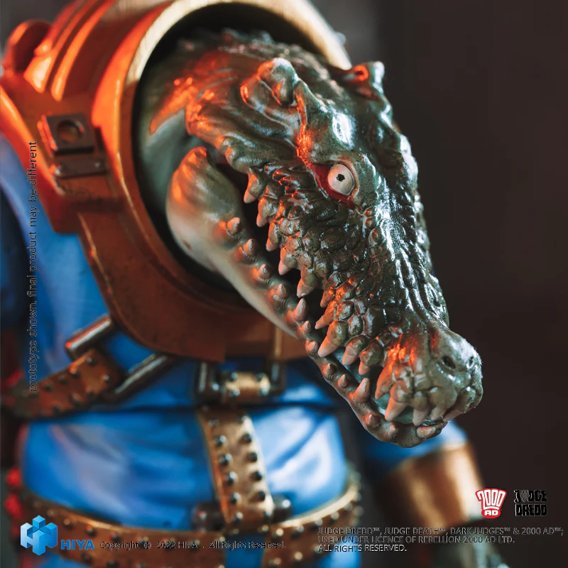 HIYA Exquisite Mini Series 1/18 Scale 5 Inch JUDGE DREDD Klegg Mercenarise Action Figure - Image 3