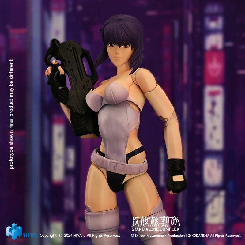 HIYA Exquisite Super Series 1/12 Scale 6 Inch GHOST IN THE SHELL Stand Alone Complex Kusanagi Motoko Action Figure - Image 7