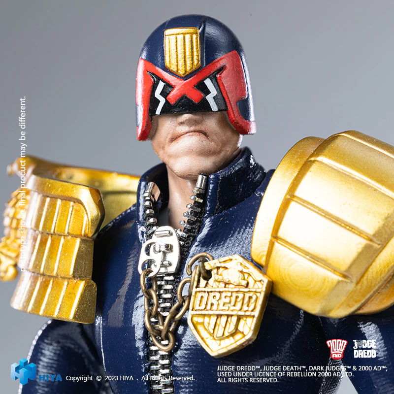 HIYA Exquisite Super Series 1/12 Scale 6 Inch JUDGE DREDD JUDGE DREDD  Action Figure - Image 11