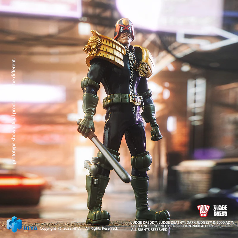 HIYA Exquisite Super Series 1/12 Scale 6 Inch JUDGE DREDD JUDGE DREDD  Action Figure - Image 7
